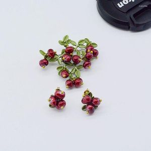 Broches 2023 Red Pearl Cranberry Vines Now Femme Accessoires Pas Cher