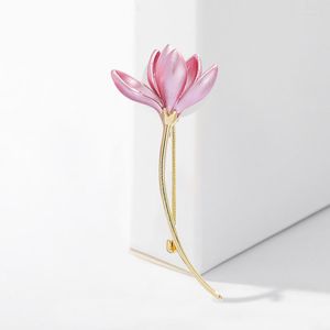 Broches mode broche broche élégante rose tulipe lys fleur femmes mariage fête bijoux cadeau robe chemise décoration