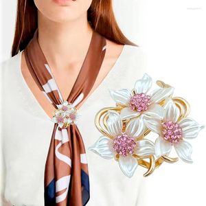 Broches à la mode pour femmes, fleur en cristal, strass colorés, décoration, accessoires pour vêtements, vente en gros