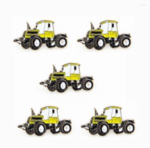 Broches LOTS 5 pièces tracteur revers chapeau cravate casquette épingle Badge agriculteur Agriculture cadeau broche Fans cadeaux bijoux 2.5X1.4 CM