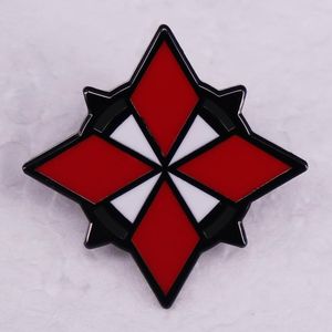 Broches Resident-Evil-Umbrella Corporation Logo Broche en émail Jeu de film Insigne en métal