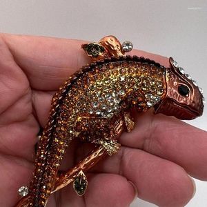 Broches Broche de lagarto retro combinado con regalos creativos de ramillete Pin esmaltado