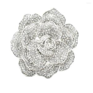 Broches strass cristal Rose fleur mariage mariée broche broche broche pour femme bijoux FA5066