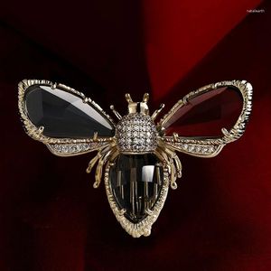 Broches SUYU Luxury Bee Insect Brooch Colorido Crystal Fashion Style Ralage Traje Pin accesorios