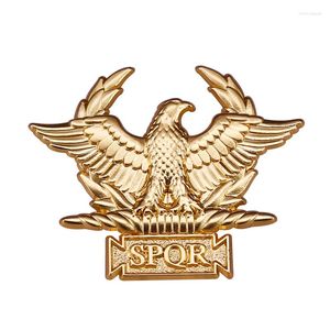 Broches Westair Empire romain SPQR Aigle militaire Épingles de la Rome antique Insigne d'emblème doré