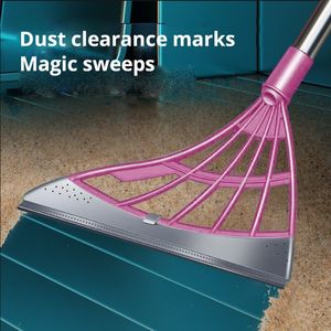 Brooms Dustpans Pink Magic Broom Cleaning Bathroom Glass Wipe Mop Household Small Splicing 230626