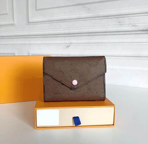 Flor marrón victorine diseñadores billetera mujer monedero de lujo M41938 titular de la tarjeta llavero Hombre Monederos de diseñador Bolsa para llaves billeteras pequeñas bolsos de embrague de viaje con caja