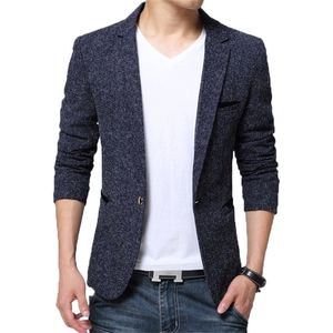 BROWON Nouvelle arrivée Mens Blazer Veste Costume Mariage Prom Party Slim Fit Smart Casual Costume Hommes Veste Business Men Suit Jacket LJ201103