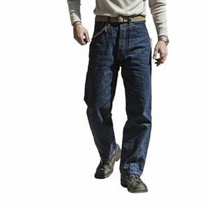 BRS Modelo de guerra 44801XX Seedge Jeans Pantalones de mezclilla crudos vintage 44501 Rígido N4uM #