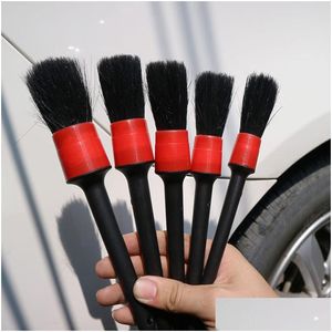 Brush 5Pcs Car Detailing Glass Cleaner Tool Cleaning Set Dashboard Air Outlet Clean Tools Wash Drop Delivery Automobiles Motorcycles C Dhicz