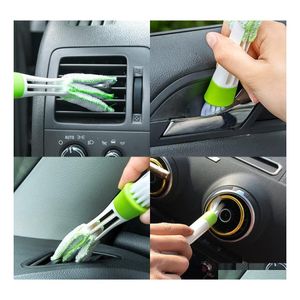 Brosse de la voiture Air Climatiser Vent Slit Nettoyage Tableau de bord Le clavier Clavier de fenêtre Nettoyeur Dégrotage outils Drop Livraison Mobiles M dhodq