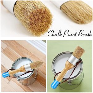 Brosse pinceau ovale pour peinture en acrylique Bristle Brossive Brosses pour meubles en bois décor de la maison