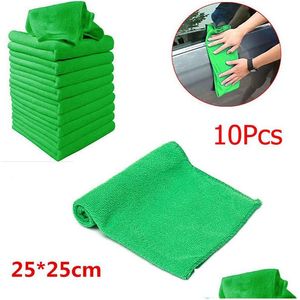 Brosse en gros 10X microfibre serviette de lavage de voiture nettoyage doux soins détaillant chiffons Duster livraison directe automobiles motos Ottbg