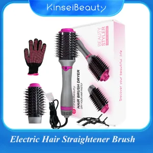 Pinceaux Femme Brosse brosse à cheveux 2 en 1 Brosse à air chaud électrique