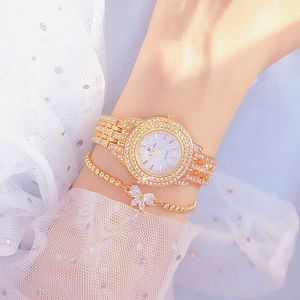 BS Bee Sister Watch Women With Bracelet Brand Dress Gold Wall Wristwatches Ladies Wrist Watches Montre Femme 210527