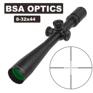 BSA OPTICS 8-32X44 AO Chasse Scopes Riflescope 30mm Tube Diamètre Sniper Gear Front Sight Pour Air Rifles Long Eye Relief Rifle Scope