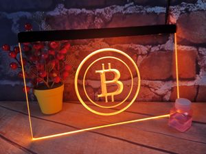 BTC Bitcoin cerveza bar pub club 3d signos LED Neon Light Sign Venta al por menor y al por mayor