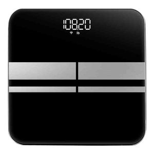Escala de grasa corporal Bucanim, Baño digital inteligente BMI Escala de peso, analizador de composición corporal con aplicación de teléfono inteligente, 400 libras / 180k H1229