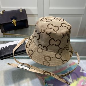 Sombrero de cubo sombrero de cubo de diseñador verano de lujo bordado playa diseñador carta sombrero hombres y mujeres pareja sombrero carta impresión tendencia casual