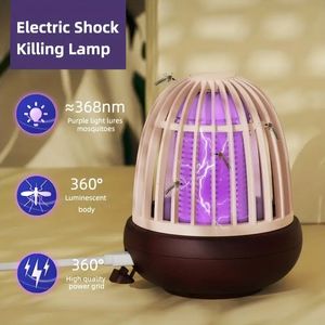 Bug Zapper, Tueur de moustiques électrique pour intérieur et extérieur, Lutte antiparasitaire haute puissance, Zapper de moustiques UV étanche, Piège à insectes rechargeable pour la maison, la cuisine, le patio