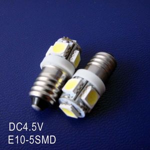 Bombillas de alta calidad DC4.5V 5V E10 Lámpara de piloto LED Señal de advertencia Instrumento de luz Pinballs Bombilla 100pcs / lotLED