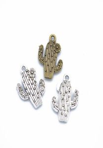 Bulk 200pcslot Nuevo diseño Cactus Charms Colgante 2015mm Mmmm Silver Antique Bronce para DIY Craft2621123