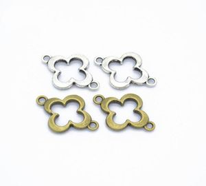 En vrac 500 pcs lot trèfle quatrefoil connecteur liens charmes argent bronze plaqué 2115 mm choisissez votre montant 9061864