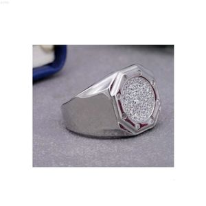 Venta a granel de anillo de diamante de moissanita Vvs Real para hombres, anillo de diamantes de estilo Hip Hop con busto personalizado de la India