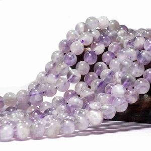 Bulk Wholesale 4 mm Amethyst Loose Perles, Crystal de lavande, pierre précieuse violette pour bijoux Bracelets Colliers