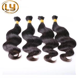 Bulks 7a de qualité supérieure Micro Micro Mini Mini Braidage Coiffure en vrac sans attachement Peruvian Body Wave 3PC