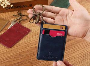 Business ID Bank Credit Card Case Cover Holder Porte-clés Porte-clés Badge d'identité avec porte-clés Porte-clés Chaîne 20219694684