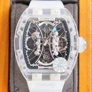 Business Leisure RM53-02 Machinerie automatique Snow Glass Case Moulin Mot Watch Designer Designer Wristproals Wrists de haute qualité