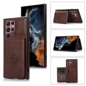 Étui magnétique Folio Vogue pour iPhone 14 13 Pro Max Samsung Galaxy S23 Ultra S22 Plus A14 A54 A24 A33 A53 A34 5G LG Stylo 7 6 3 emplacements pour cartes coque portefeuille en cuir