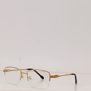 lunettes claires Lunettes de soleil sans monture de style professionnel Cadres Lunettes claires UV400 Pistolet sans cadre Cadre optique en métal doré Haut de gamme Lentilles de prescription personnalisées lunettes hommes