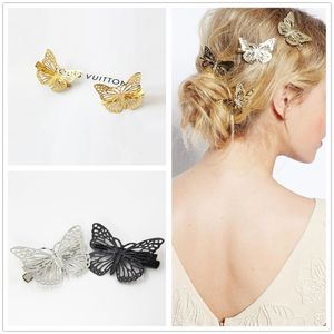 Pince à cheveux Design papillon Punk ajouré fleur, épingle à cheveux, Barrettes d'animaux, épingle à cheveux, livraison gratuite