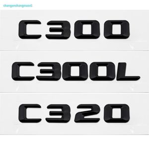 C300 C300L C320 Número de letra ABS Silver Chrome Insignia de coches accesorios para coches para Mercedes Benz 190E W201 W202 W203 W2041821765