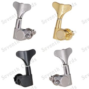 Câbles A Set 4 PCS Fish Tail Boutons Bass String Tiners Taping Pegs Keys Machine Heads for Electric Bass Guitar
