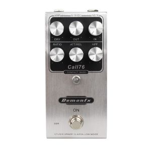 Câbles Demonfx Call76 Compact compresseur de pédale de guitare basse compact