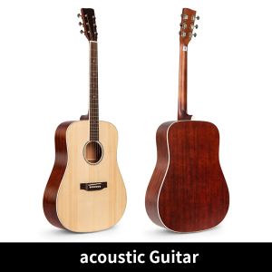Cables RK FF41 All Solid Acoustic Guitar Spruce Spruce Spruce Top, Solid Faone Backside 41 pulgadas 39 pulgadas Mini Guitarra de viaje de 34 pulgadas