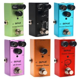 Câbles Saphue Mini Electric Guitar pédale effecteur Time / Mix / répéter Effet Pédale Mini Single Type DC 9V TRUE BYPASS GUITARE ACCESSOIR