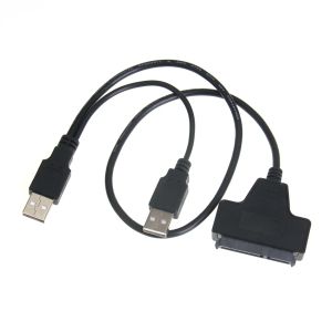 Câbles en gros USB vers SATA 7 + 15 broches Câble adaptateur 22 broches pour lecteur de disque dur durs de 2,5 