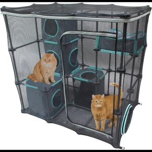 Cages Kitty City Claw intérieure et extérieur Mega Kit Meubles de chat, dormeur de chat, chenil extérieur