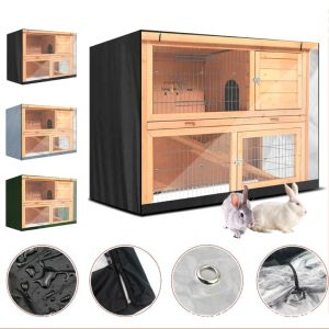 Cages en fil métallique pour animaux de compagnie, couverture de caisse pour lapin et chat, imperméable, lumière nocive, empêche la couverture respirante, fournitures pour la maison