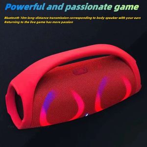 Caixa de Som 100W haut-parleur haute puissance portable 360 stéréo Surround RVB Light Effet Subwoofer Bluetooth en haut-parleur extérieur Subwoo