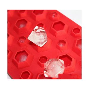 Outils de gâteau 3D Diamants Gem Cool Ice Cube Chocolat Savon Plateau Moule Sile Fodant Mods Drop Delivery Maison Jardin Cuisine Salle À Manger Bar Bakew Dhgeh