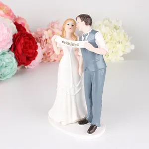 Outils de gâteau Toppers pour la mariée et le marié, Figurines amusantes, fournitures de décoration pour support de mariage, Figurine de mariage