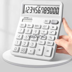 Calculatrices Calculatrice d'affaires simple Affichage à 12 chiffres Grand écran Calculatrice à double alimentation Comptabilité étudiante Calculatrice de bureauvaiduryd