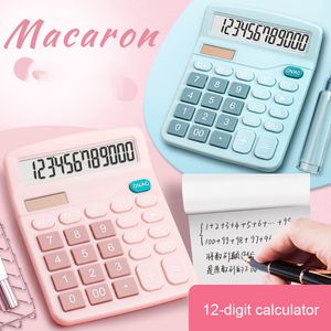 Calculatrices en gros Calculatrices portables Grand écran de bureau Étudiant Calculatrice électronique AA Alimentation par batterie Fournitures scolaires de bureau abordables x0908