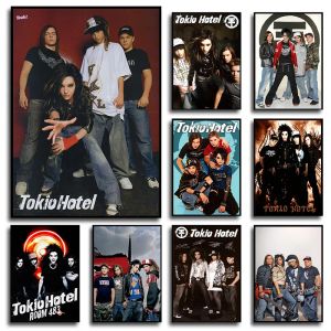 Calligraphie métal groupe de Rock TokioHotel Portrait Album de musique chanteur affiche mur Art photos toile peinture maison chambre dortoir décor cadeau