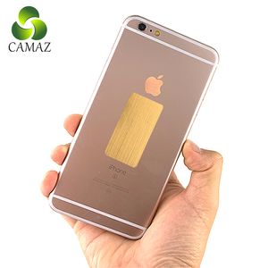 CAMAZ – autocollant de téléphone Anti-Radiation, carré argent or, puce à Ions négatifs, bouclier bloqueur 4G 5G, autocollant de Protection EMF EMR